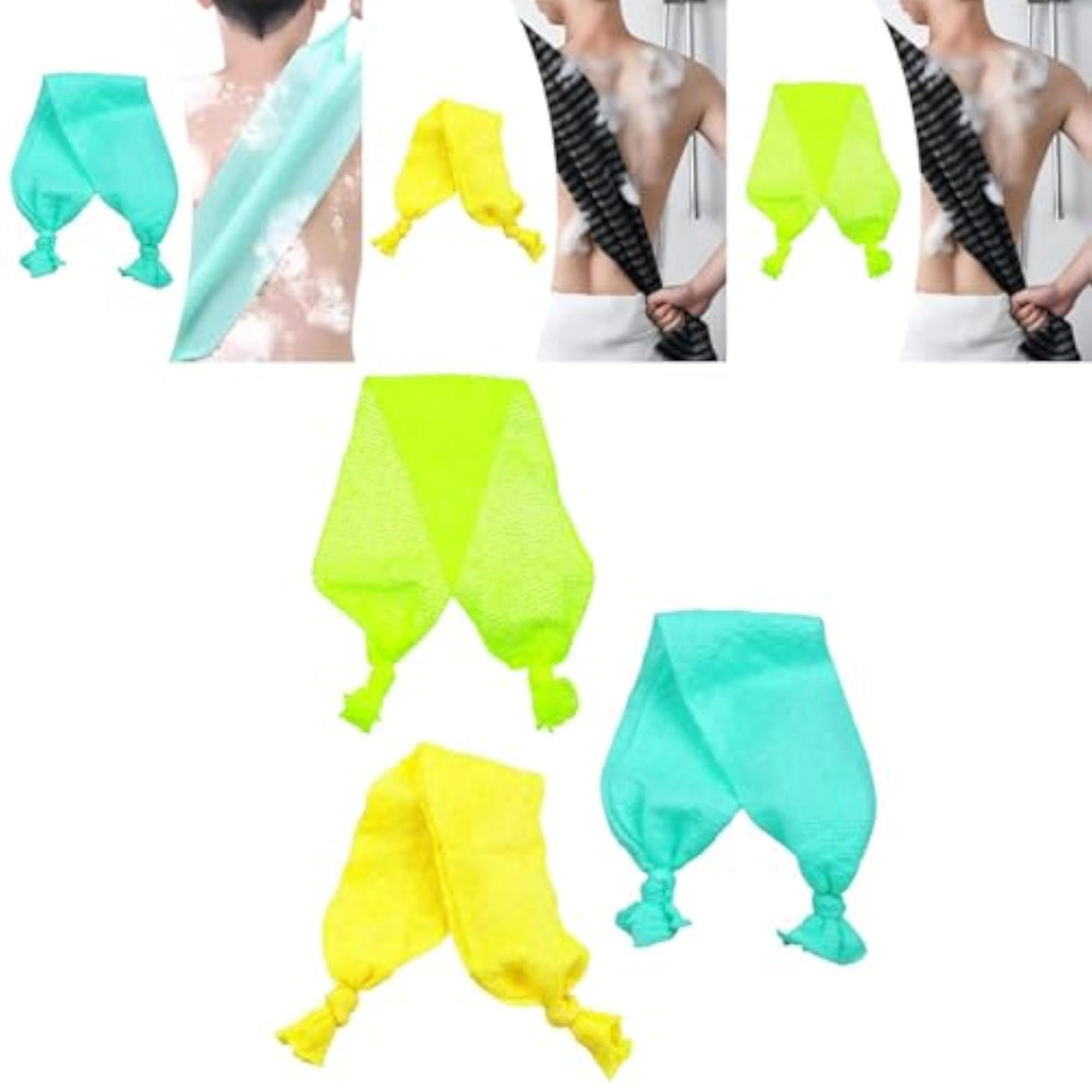 Back Scrubber Towel Exfoliator for Shower Body Wash Cloth